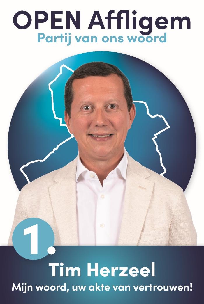 Tim Herzeel - Plaats 1 - Verkiezingen | Open Affligem