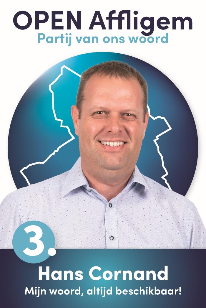 Hans Cornand - Plaats 3 - Verkiezingen | Open Affligem