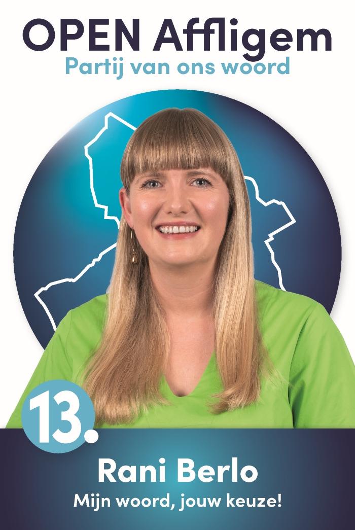 Rani Berlo - Plaats 13 - Verkiezingen | Open Affligem