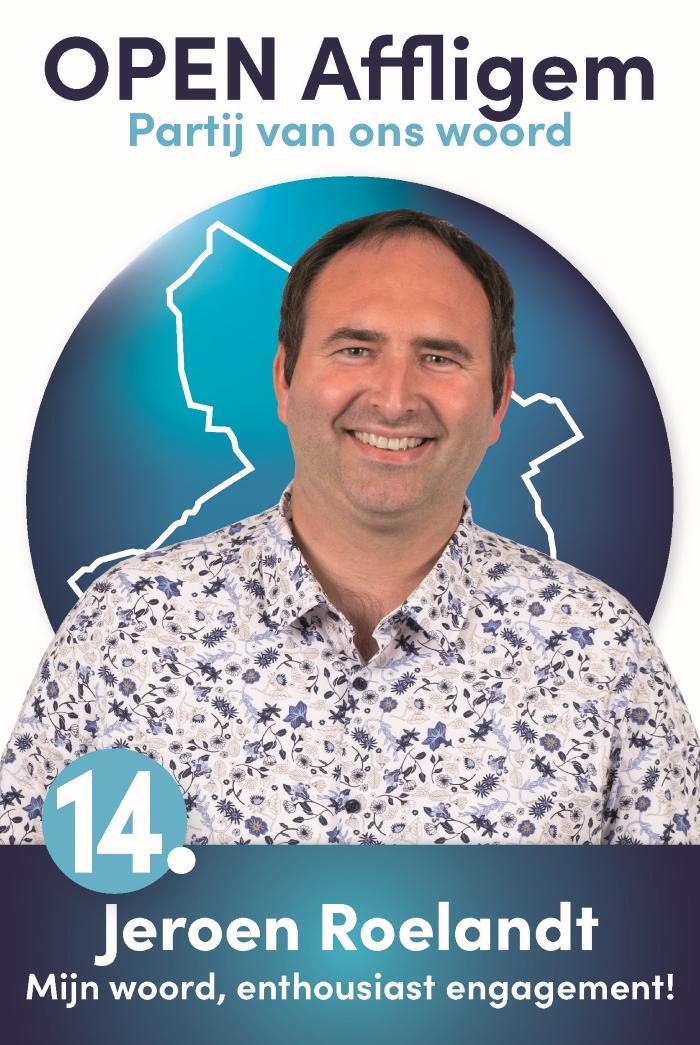 Jeroen Roelandt - Plaats 14 - Verkiezingen | Open Affligem