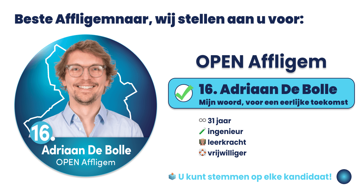 Adriaan De Bolle - Plaats 16 | Open Affligem