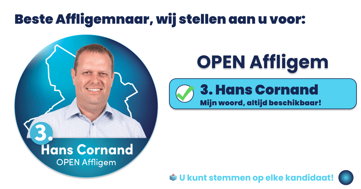 Hans Cornand - Plaats 3 | Open Affligem