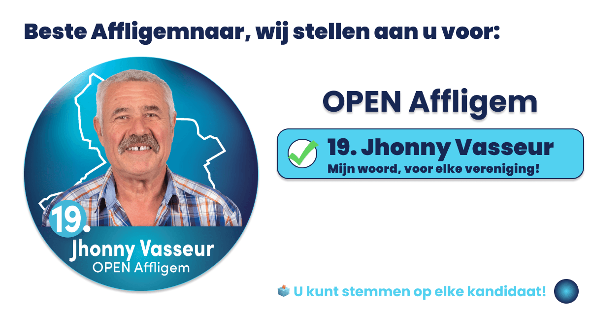 Jhonny - Plaats 19 | Open Affligem